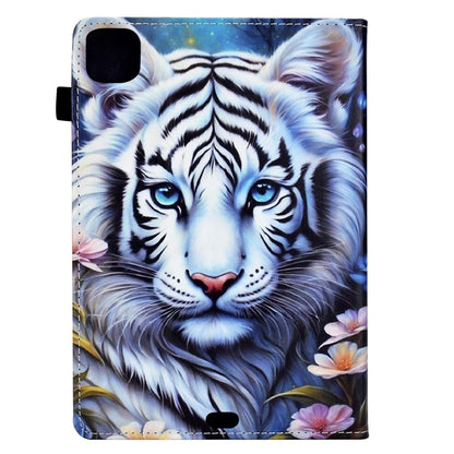 For iPad Pro 11 (2024) Case Pattern Printing Tablet Cover Shockproof Leather Card Holder Stand Case