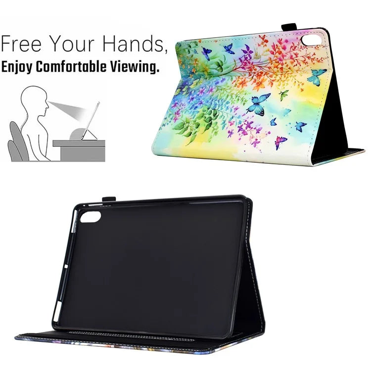 For iPad 10.9 (2022) Case Pattern Printing Tablet Cover Shockproof Leather Card Holder Stand Case