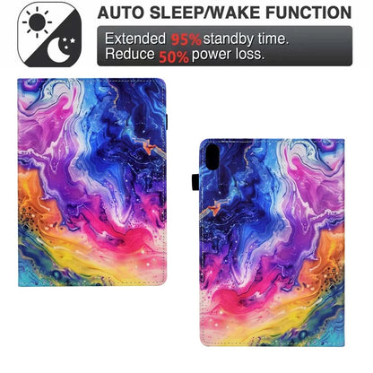 For iPad 10.9 (2022) Case Pattern Printing Tablet Cover Shockproof Leather Card Holder Stand Case