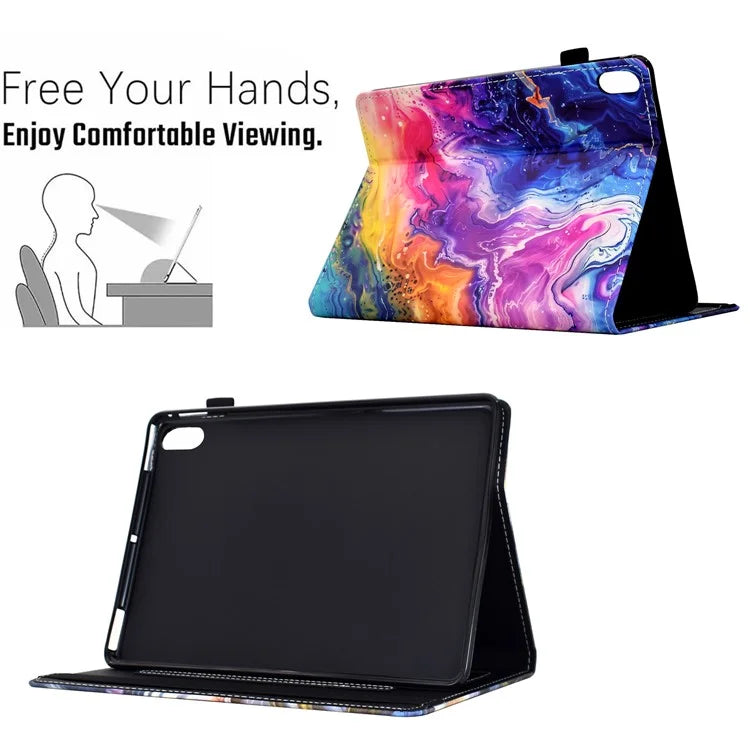 For iPad 10.9 (2022) Case Pattern Printing Tablet Cover Shockproof Leather Card Holder Stand Case