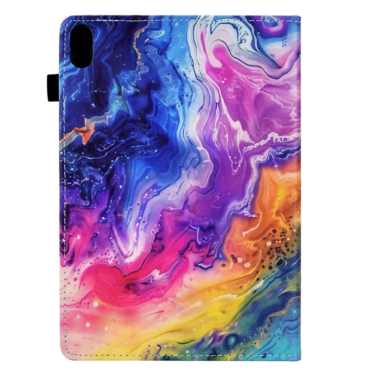 For iPad 10.9 (2022) Case Pattern Printing Tablet Cover Shockproof Leather Card Holder Stand Case
