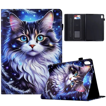 For iPad 10.9 (2022) Case Pattern Printing Tablet Cover Shockproof Leather Card Holder Stand Case
