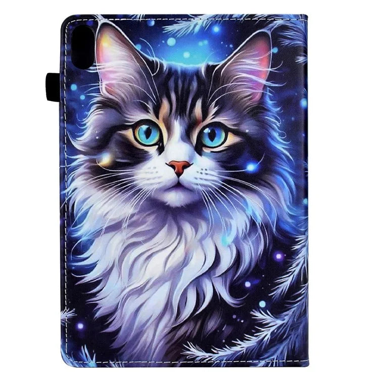 For iPad 10.9 (2022) Case Pattern Printing Tablet Cover Shockproof Leather Card Holder Stand Case