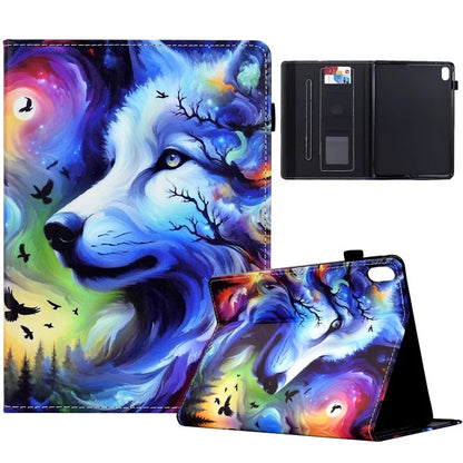 For iPad 10.9 (2022) Case Pattern Printing Tablet Cover Shockproof Leather Card Holder Stand Case