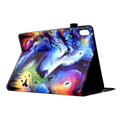 For iPad 10.9 (2022) Case Pattern Printing Tablet Cover Shockproof Leather Card Holder Stand Case