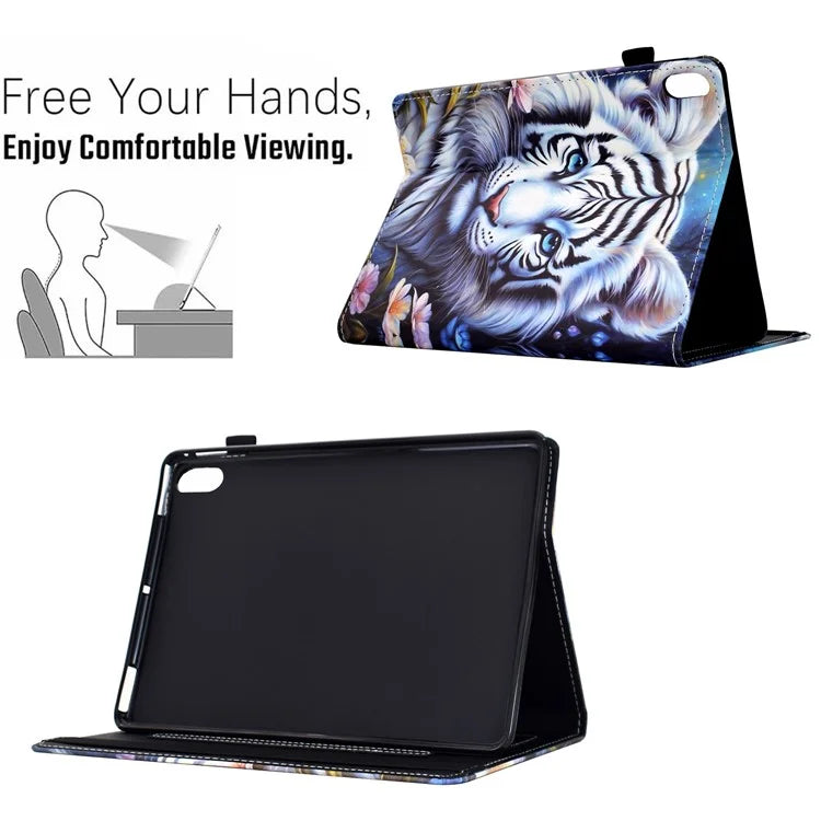 For iPad 10.9 (2022) Case Pattern Printing Tablet Cover Shockproof Leather Card Holder Stand Case