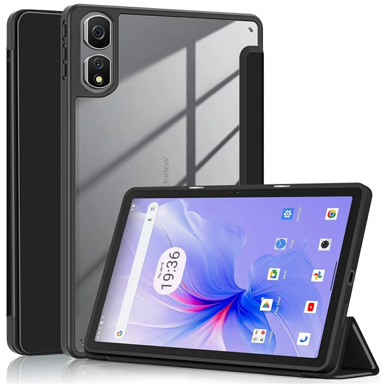 For Blackview Tab 16 Pro Case Auto Sleep / Wake PU Leather Flip Tablet Cover Triple-Fold Stand