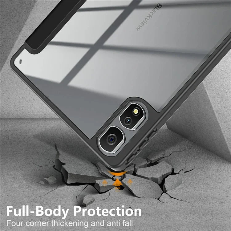 For Blackview Tab 16 Pro Case Auto Sleep / Wake PU Leather Flip Tablet Cover Triple-Fold Stand
