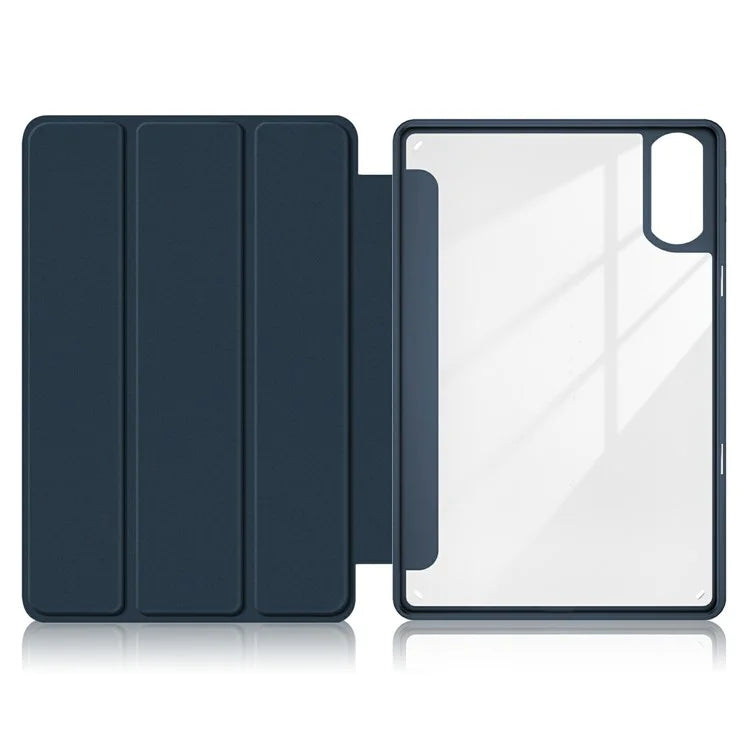For Blackview Tab 16 Pro Case Auto Sleep / Wake PU Leather Flip Tablet Cover Triple-Fold Stand