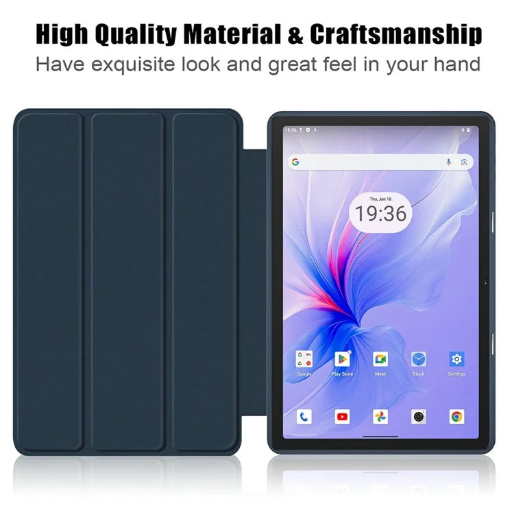 For Blackview Tab 16 Pro Case Auto Sleep / Wake PU Leather Flip Tablet Cover Triple-Fold Stand
