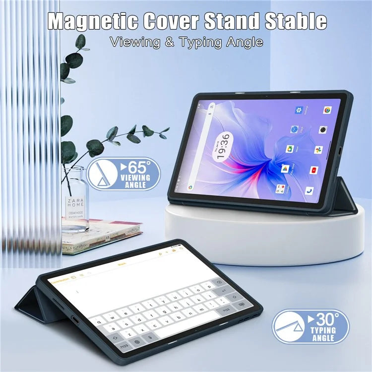 For Blackview Tab 16 Pro Case Auto Sleep / Wake PU Leather Flip Tablet Cover Triple-Fold Stand