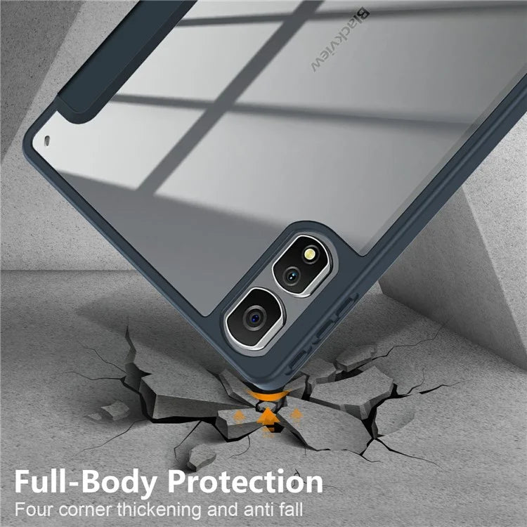 For Blackview Tab 16 Pro Case Auto Sleep / Wake PU Leather Flip Tablet Cover Triple-Fold Stand