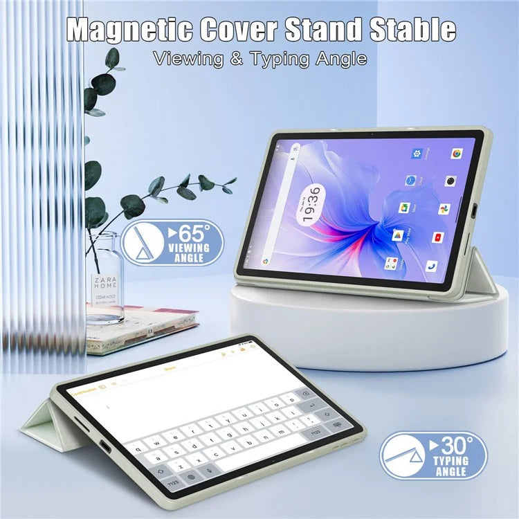 For Blackview Tab 16 Pro Case Auto Sleep / Wake PU Leather Flip Tablet Cover Triple-Fold Stand