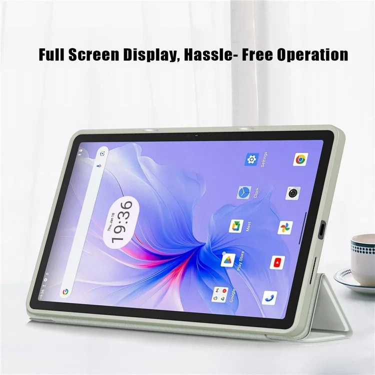 For Blackview Tab 16 Pro Case Auto Sleep / Wake PU Leather Flip Tablet Cover Triple-Fold Stand