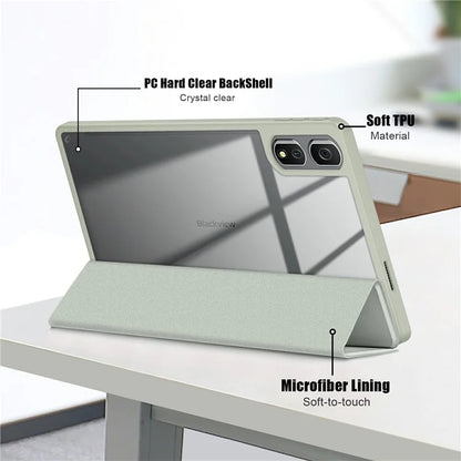 For Blackview Tab 16 Pro Case Auto Sleep / Wake PU Leather Flip Tablet Cover Triple-Fold Stand