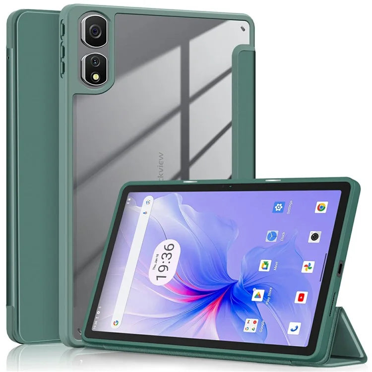 For Blackview Tab 16 Pro Case Auto Sleep / Wake PU Leather Flip Tablet Cover Triple-Fold Stand