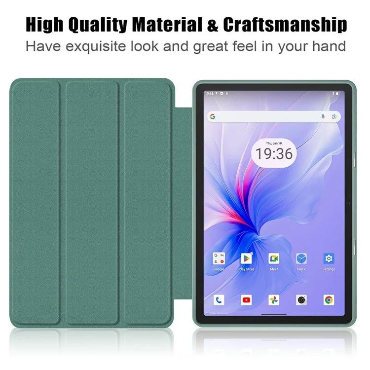 For Blackview Tab 16 Pro Case Auto Sleep / Wake PU Leather Flip Tablet Cover Triple-Fold Stand