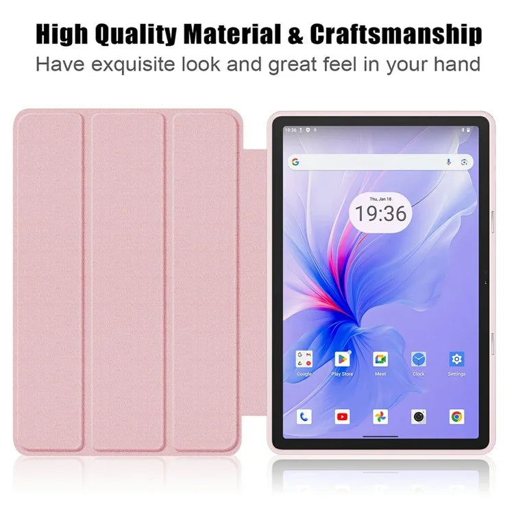 For Blackview Tab 16 Pro Case Auto Sleep / Wake PU Leather Flip Tablet Cover Triple-Fold Stand
