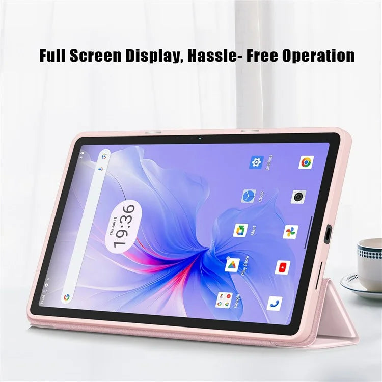 For Blackview Tab 16 Pro Case Auto Sleep / Wake PU Leather Flip Tablet Cover Triple-Fold Stand