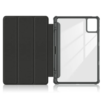 For Lenovo Tab K11 Plus TB230XC Case Auto Sleep / Wake PU Leather Flip Tablet Cover Triple-Fold Stand