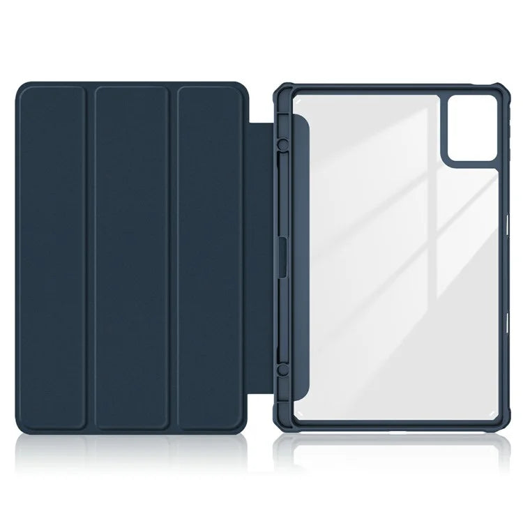 For Lenovo Tab K11 Plus TB230XC Case Auto Sleep / Wake PU Leather Flip Tablet Cover Triple-Fold Stand