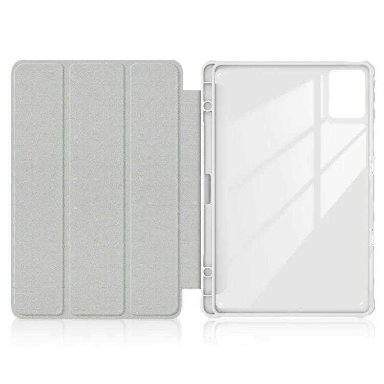 For Lenovo Tab K11 Plus TB230XC Case Auto Sleep / Wake PU Leather Flip Tablet Cover Triple-Fold Stand