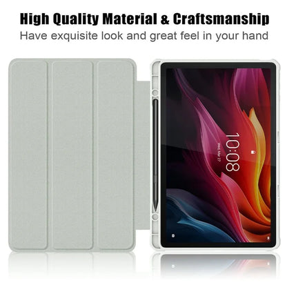 For Lenovo Tab K11 Plus TB230XC Case Auto Sleep / Wake PU Leather Flip Tablet Cover Triple-Fold Stand