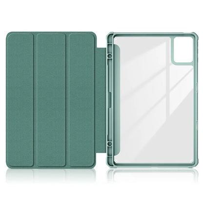 For Lenovo Tab K11 Plus TB230XC Case Auto Sleep / Wake PU Leather Flip Tablet Cover Triple-Fold Stand