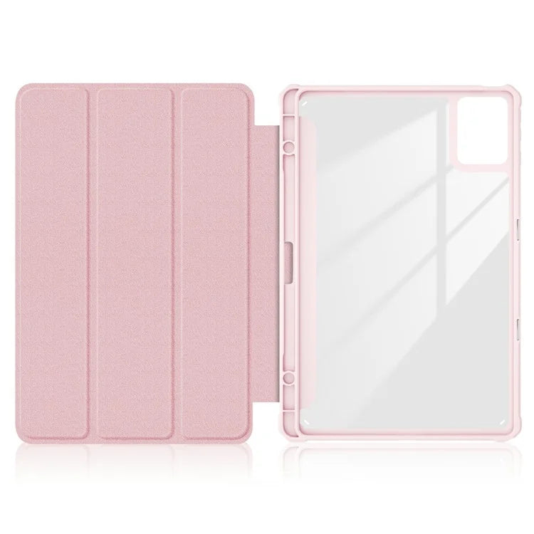 For Lenovo Tab K11 Plus TB230XC Case Auto Sleep / Wake PU Leather Flip Tablet Cover Triple-Fold Stand