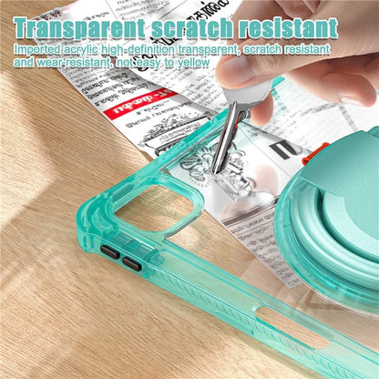 For iPad Pro 11 (2024) Case Rotary Kickstand PC+TPU+Acrylic Tablet Cover