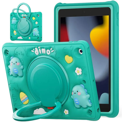 For iPad 10.2 (2021) / (2020) / (2019) Case Kickstand PC+Silicone+TPU Tablet Cover