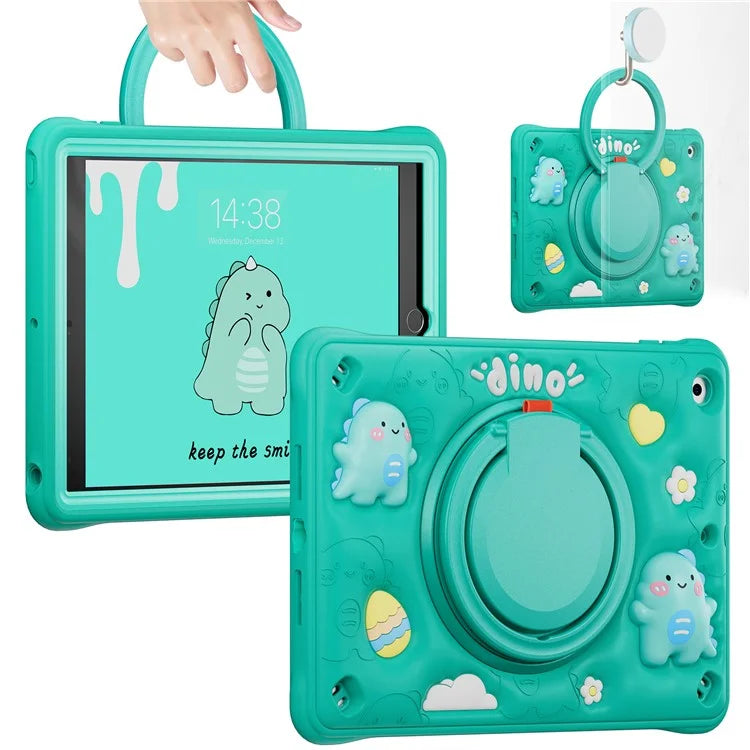 For iPad 10.2 (2021) / (2020) / (2019) Case Kickstand PC+Silicone+TPU Tablet Cover