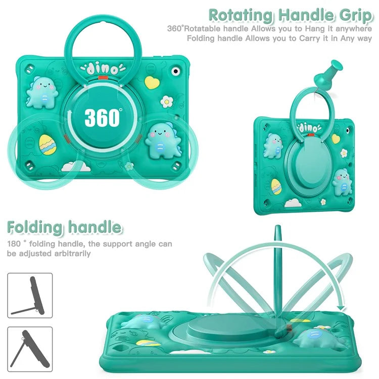 For iPad 10.2 (2021) / (2020) / (2019) Case Kickstand PC+Silicone+TPU Tablet Cover