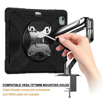 For iPad Air 13 (2024) / iPad Pro 12.9 (2022) / (2021) / (2020) / (2018) Case Kickstand PC+Silicone Tablet Cover