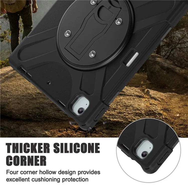 For iPad Air 13 (2024) / iPad Pro 12.9 (2022) / (2021) / (2020) / (2018) Case Kickstand PC+Silicone Tablet Cover