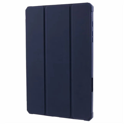 For Samsung Galaxy Tab S6 Lite (2024) / S6 Lite (2022) / S6 Lite (2020) Case PU Leather Tri-fold Stand Clear Back Tablet Cover
