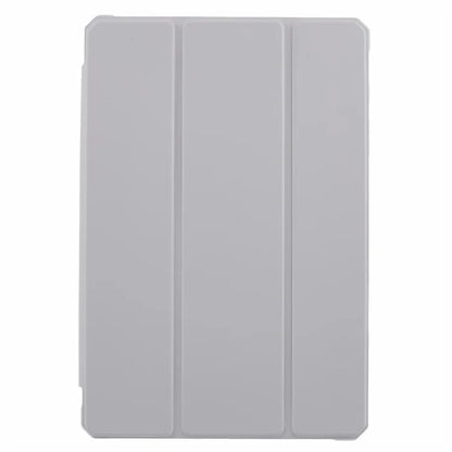 For Samsung Galaxy Tab S6 Lite (2024) / S6 Lite (2022) / S6 Lite (2020) Case PU Leather Tri-fold Stand Clear Back Tablet Cover