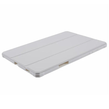 For Samsung Galaxy Tab S6 Lite (2024) / S6 Lite (2022) / S6 Lite (2020) Case PU Leather Tri-fold Stand Clear Back Tablet Cover