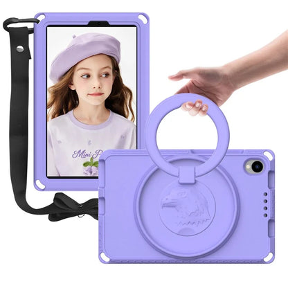 For Samsung Galaxy Tab A 8.4 (2020) T307  /  T307U  /  Huawei MatePad T8  /  Lenovo Tab M8 TB-8505F  /  8705N EVA Case with Strap - Light Purple