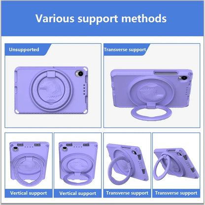 For Samsung Galaxy Tab A 8.4 (2020) T307  /  T307U  /  Huawei MatePad T8  /  Lenovo Tab M8 TB-8505F  /  8705N EVA Case with Strap - Light Purple