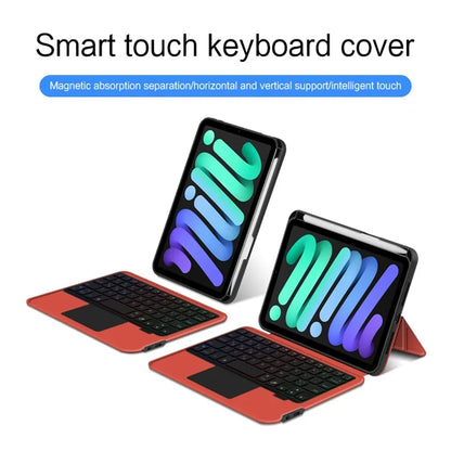 For iPad mini (2021) Shockproof Tablet Case + Detachable Wireless Keyboard with Backlit