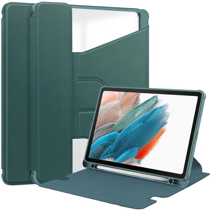 For Samsung Galaxy Tab A9+ Tablet Case 360-Degree Rotating Stand PU+Acrylic Cover (without Keyboard)