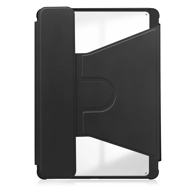 For Samsung Galaxy Tab A9+ Tablet Case 360-Degree Rotating Stand PU+Acrylic Cover (without Keyboard)