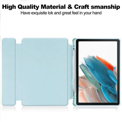 For Samsung Galaxy Tab A9+ Tablet Case 360-Degree Rotating Stand PU+Acrylic Cover (without Keyboard)