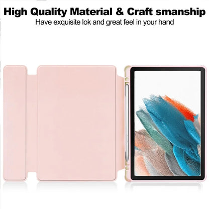 For Samsung Galaxy Tab A9+ Tablet Case 360-Degree Rotating Stand PU+Acrylic Cover (without Keyboard)