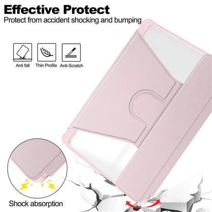 For Samsung Galaxy Tab A9+ Tablet Case 360-Degree Rotating Stand PU+Acrylic Cover (without Keyboard)