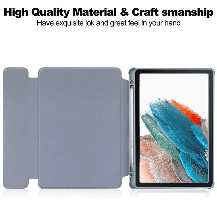 For Samsung Galaxy Tab A9+ Tablet Case 360-Degree Rotating Stand PU+Acrylic Cover (without Keyboard)