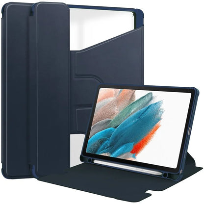 For Samsung Galaxy Tab A9+ Tablet Case 360-Degree Rotating Stand PU+Acrylic Cover (without Keyboard)