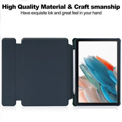 For Samsung Galaxy Tab A9+ Tablet Case 360-Degree Rotating Stand PU+Acrylic Cover (without Keyboard)