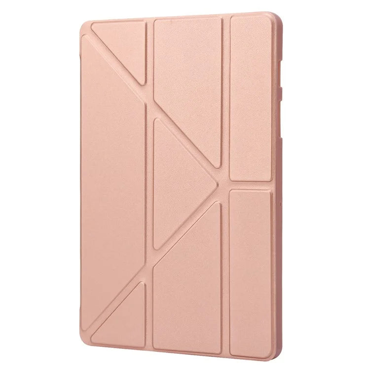 For Samsung Galaxy Tab S9+ Tablet Case Silicone + PU Leather Flip Cover with Auto Wake  /  Sleep Function